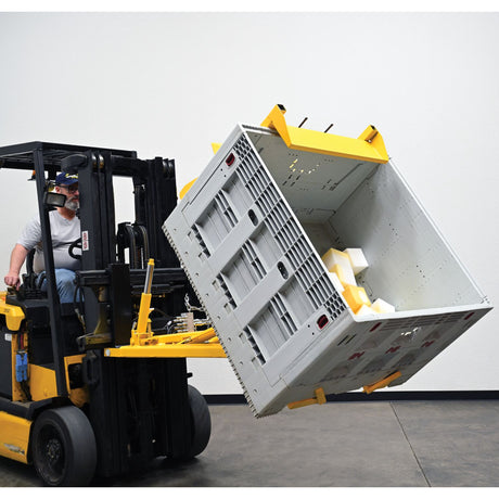 Vestil CTD-H-TP-3000 Hydraulic Fork Truck Crate Turner/Dumper — 3,000 lb Powered Forklift Attachment