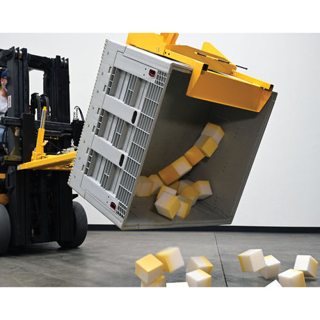 Vestil CTD-H-TP-3000 Hydraulic Fork Truck Crate Turner/Dumper — 3,000 lb Powered Forklift Attachment
