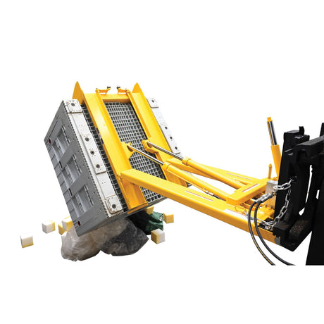 Vestil CTD-H-TP-3000 Hydraulic Fork Truck Crate Turner/Dumper — 3,000 lb Powered Forklift Attachment
