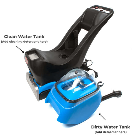 Sanitmax SM350 Commercial Carpet Extractor & Spotter, 13.8" Cleaning Width, 49 Ft Power Cord