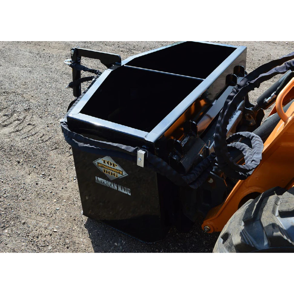 Top Dog Attachments Concrete Bucket | CM55 & CH55 Hydraulic or Manual Discharge