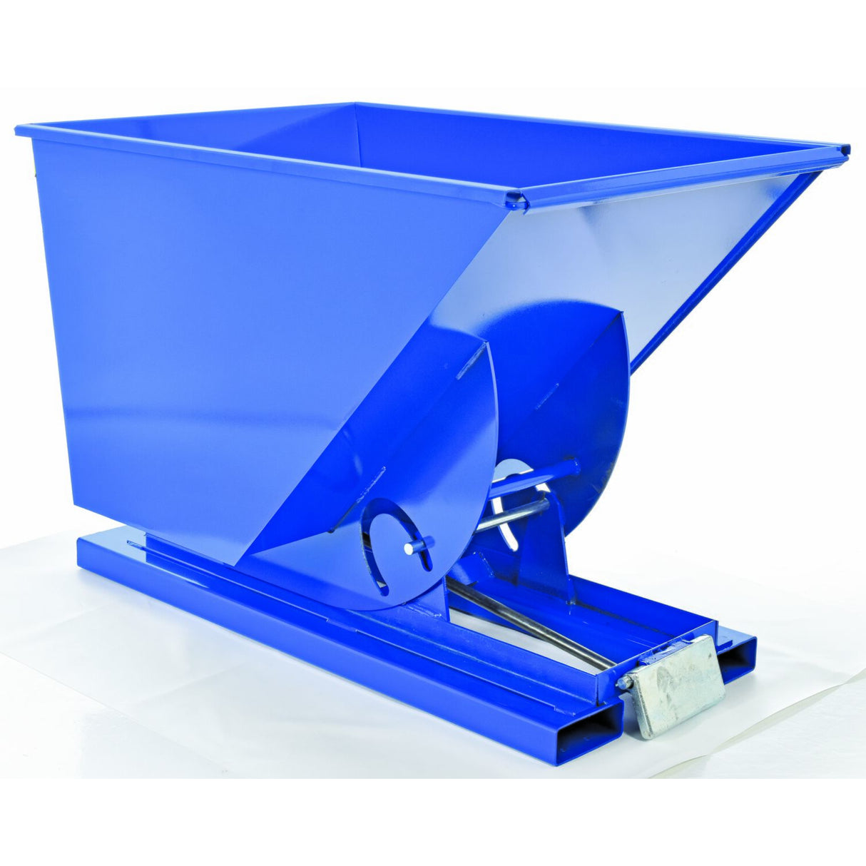 Vestil D Series Self-Dumping Steel Hoppers with Bumper Release | Dump From the Seat, Helps Meet OSHA, 0.25–5 Cubic Yard, LD/MD/HD Steel