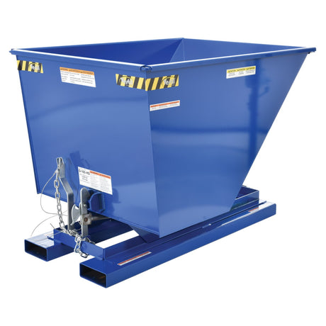 Vestil D Series Self-Dumping Steel Hoppers with Bumper Release | Dump From the Seat, Helps Meet OSHA, 0.25–5 Cubic Yard, LD/MD/HD Steel