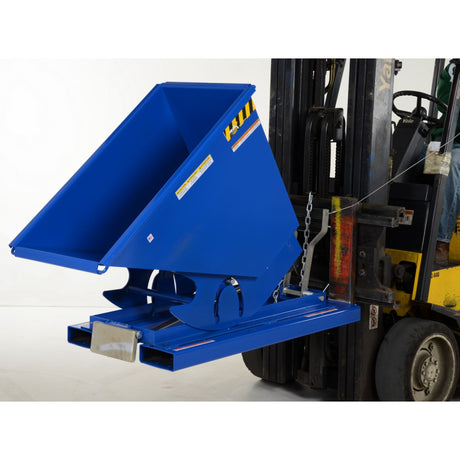 Vestil D Series Self-Dumping Steel Hoppers with Bumper Release | Dump From the Seat, Helps Meet OSHA, 0.25–5 Cubic Yard, LD/MD/HD Steel