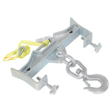 Vestil D-FORK / S-FORK Forklift Hoisting Hook — Fork-Mounted Crane Hook with Shackle & 48" Safety Restraint, 4,000–10,000 lb