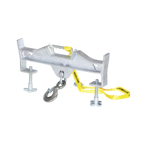 Vestil D-FORK / S-FORK Forklift Hoisting Hook — Fork-Mounted Crane Hook with Shackle & 48" Safety Restraint, 4,000–10,000 lb