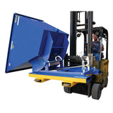 Vestil D Series Self-Dumping Steel Hoppers with Bumper Release | Dump From the Seat, Helps Meet OSHA, 0.25–5 Cubic Yard, LD/MD/HD Steel