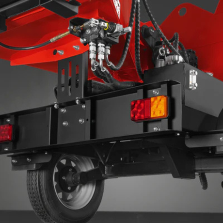 MechMaxx - HONDA GX690 22HP 688cc Gas Powered 7” Hydraulic Feed Wood Chipper, Highway Towable Disc Chipper DCH7