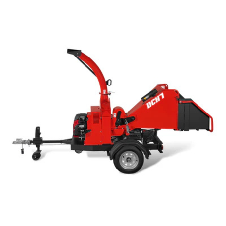 MechMaxx - HONDA GX690 22HP 688cc Gas Powered 7” Hydraulic Feed Wood Chipper, Highway Towable Disc Chipper DCH7