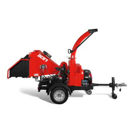 MechMaxx - HONDA GX690 22HP 688cc Gas Powered 7” Hydraulic Feed Wood Chipper, Highway Towable Disc Chipper DCH7