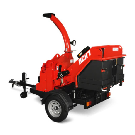 MechMaxx - 25HP 750cc ZONSEN Twin Cylinder Gas Powered 7” Hydraulic Feed Wood Chipper, Highway Towable DCH7