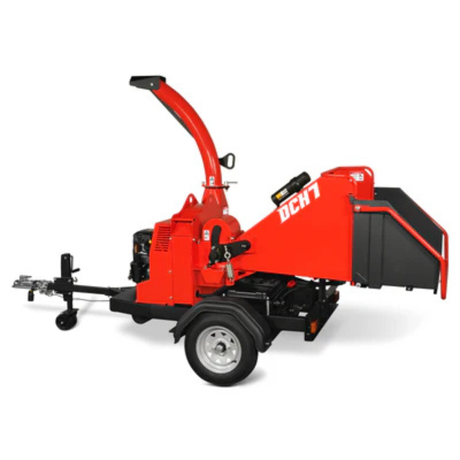MechMaxx - 25HP 750cc ZONSEN Twin Cylinder Gas Powered 7” Hydraulic Feed Wood Chipper, Highway Towable DCH7