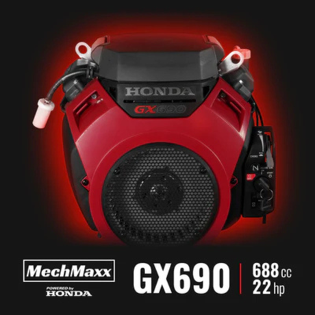 MechMaxx - HONDA GX690 22HP 688cc Gas Powered 7” Hydraulic Feed Wood Chipper, Highway Towable Disc Chipper DCH7