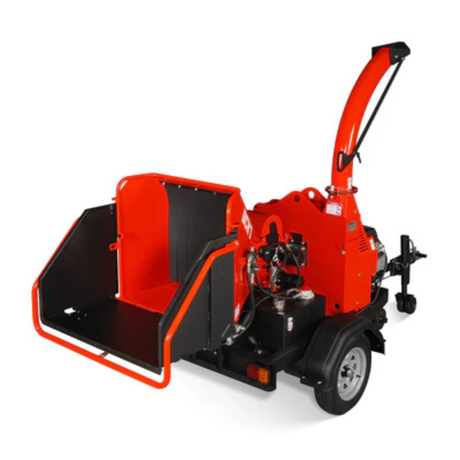 MechMaxx - 25HP 750cc ZONSEN Twin Cylinder Gas Powered 7” Hydraulic Feed Wood Chipper, Highway Towable DCH7