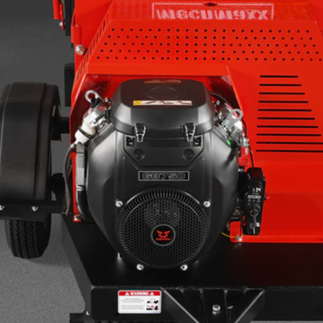 MechMaxx - 25HP 750cc ZONSEN Twin Cylinder Gas Powered 7” Hydraulic Feed Wood Chipper, Highway Towable DCH7
