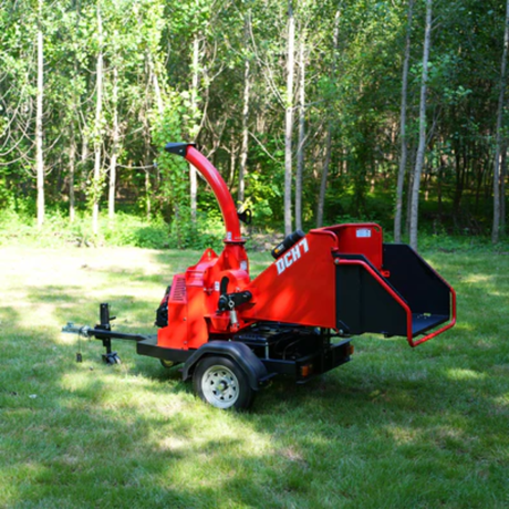 MechMaxx - HONDA GX690 22HP 688cc Gas Powered 7” Hydraulic Feed Wood Chipper, Highway Towable Disc Chipper DCH7