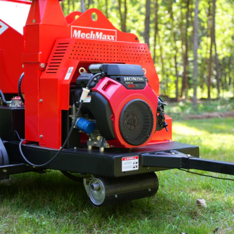 MechMaxx - HONDA GX690 22HP 688cc Gas Powered 7” Hydraulic Feed Wood Chipper, Highway Towable Disc Chipper DCH7