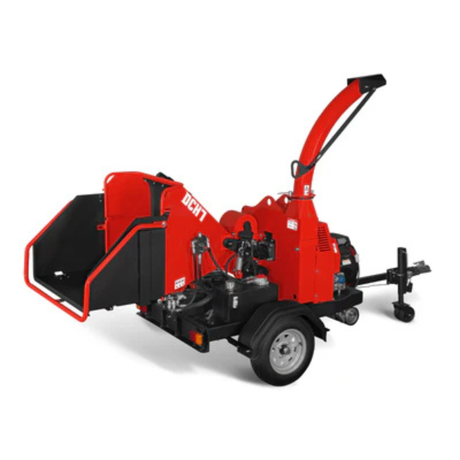 MechMaxx - HONDA GX690 22HP 688cc Gas Powered 7” Hydraulic Feed Wood Chipper, Highway Towable Disc Chipper DCH7