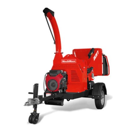 MechMaxx - HONDA GX690 22HP 688cc Gas Powered 7” Hydraulic Feed Wood Chipper, Highway Towable Disc Chipper DCH7