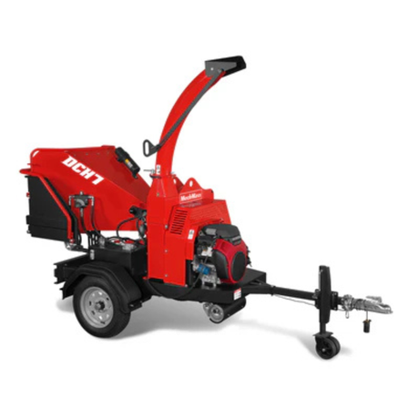 MechMaxx - HONDA GX690 22HP 688cc Gas Powered 7” Hydraulic Feed Wood Chipper, Highway Towable Disc Chipper DCH7