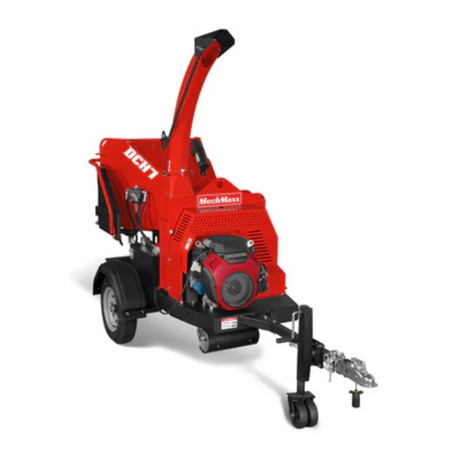 MechMaxx - HONDA GX690 22HP 688cc Gas Powered 7” Hydraulic Feed Wood Chipper, Highway Towable Disc Chipper DCH7