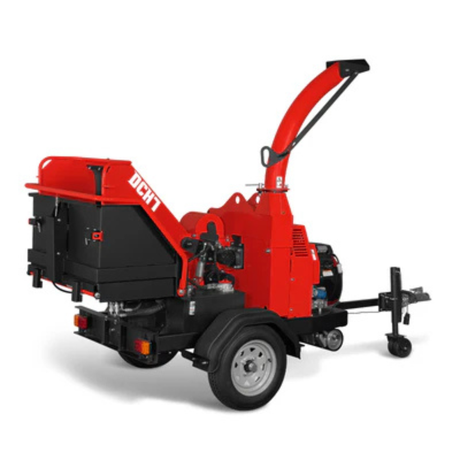 MechMaxx - HONDA GX690 22HP 688cc Gas Powered 7” Hydraulic Feed Wood Chipper, Highway Towable Disc Chipper DCH7