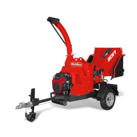 MechMaxx - HONDA GX690 22HP 688cc Gas Powered 7” Hydraulic Feed Wood Chipper, Highway Towable Disc Chipper DCH7