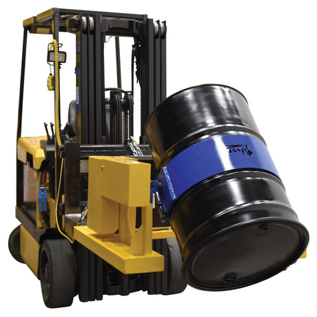 Vestil DCR-205 Fork Truck Drum Carrier/Rotators | Carry & Rotate 55-Gallon Steel Drums 360° From the Seat, Manual or DC-Powered, 800–2,000 lb