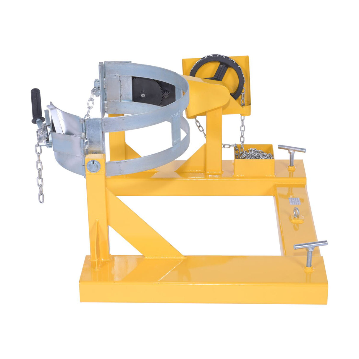 Vestil DCR-205 Fork Truck Drum Carrier/Rotators | Carry & Rotate 55-Gallon Steel Drums 360° From the Seat, Manual or DC-Powered, 800–2,000 lb