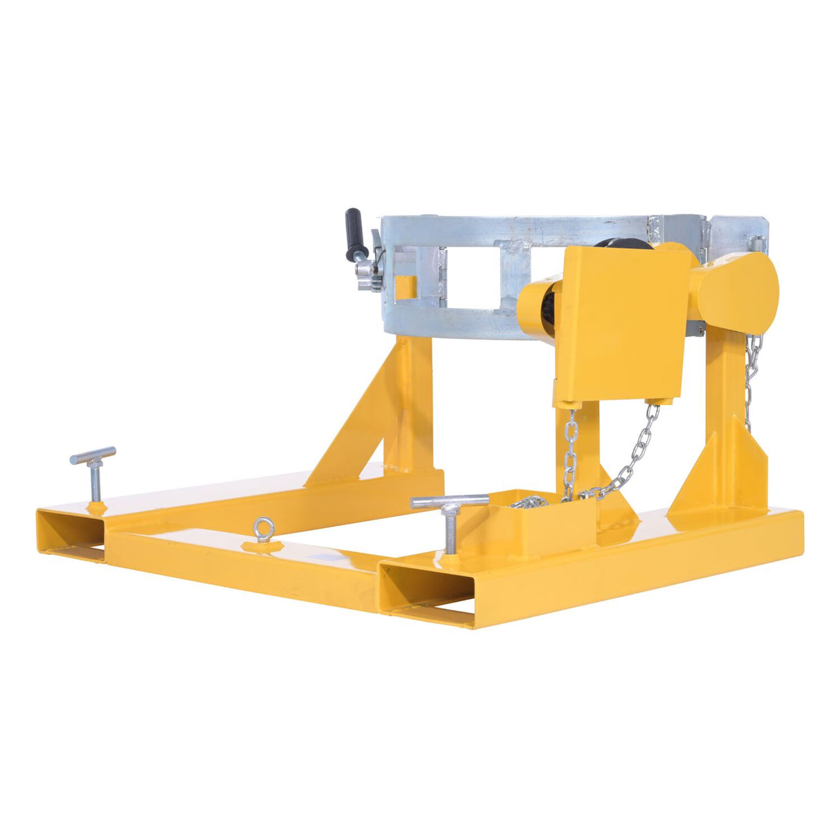 Vestil DCR-205 Fork Truck Drum Carrier/Rotators | Carry & Rotate 55-Gallon Steel Drums 360° From the Seat, Manual or DC-Powered, 800–2,000 lb
