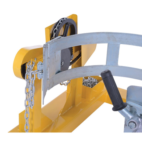 Vestil DCR-205 Fork Truck Drum Carrier/Rotators | Carry & Rotate 55-Gallon Steel Drums 360° From the Seat, Manual or DC-Powered, 800–2,000 lb