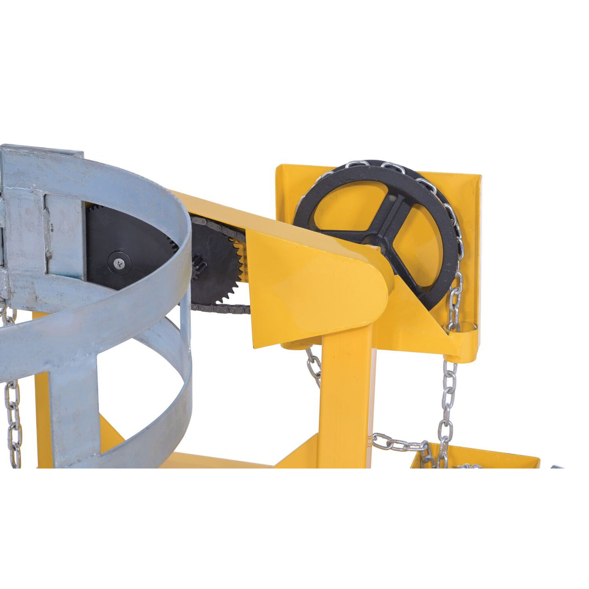 Vestil DCR-205 Fork Truck Drum Carrier/Rotators | Carry & Rotate 55-Gallon Steel Drums 360° From the Seat, Manual or DC-Powered, 800–2,000 lb