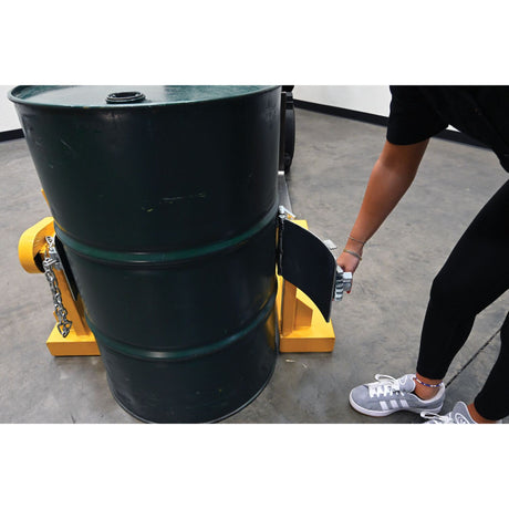 Vestil DCR-205 Fork Truck Drum Carrier/Rotators | Carry & Rotate 55-Gallon Steel Drums 360° From the Seat, Manual or DC-Powered, 800–2,000 lb