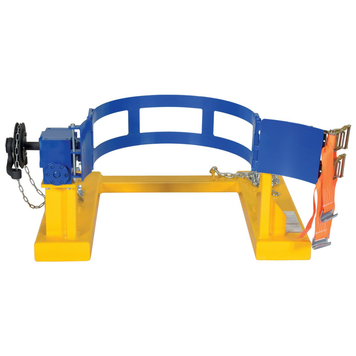 Vestil DCR-205 Fork Truck Drum Carrier/Rotators | Carry & Rotate 55-Gallon Steel Drums 360° From the Seat, Manual or DC-Powered, 800–2,000 lb