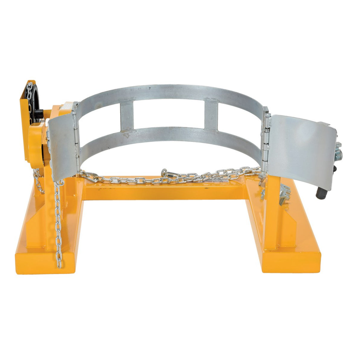Vestil DCR-205 Fork Truck Drum Carrier/Rotators | Carry & Rotate 55-Gallon Steel Drums 360° From the Seat, Manual or DC-Powered, 800–2,000 lb