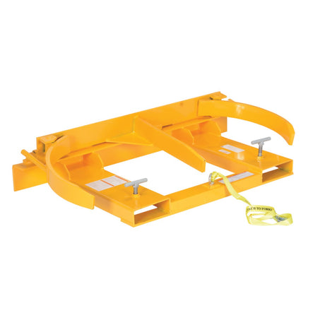 Vestil DGS & DGD Drum Grippers | Forklift Knuckle-Grip Drum Lifter, Single & Double Drum, Auto-Release, 800–2,000 lb