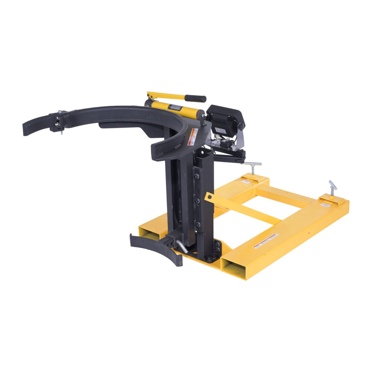 Vestil DGPS-55-SCL Fork Mounted Drum Gripper with Digital Scale | Grip & Weigh 55-Gallon Steel or Poly Drums, Top-Lip Lift, 700 lb