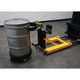 Vestil DGPS-55-SCL Fork Mounted Drum Gripper with Digital Scale | Grip & Weigh 55-Gallon Steel or Poly Drums, Top-Lip Lift, 700 lb