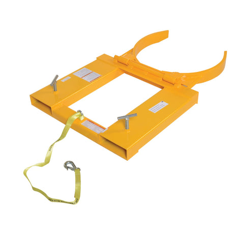 Vestil DGS & DGD Drum Grippers | Forklift Knuckle-Grip Drum Lifter, Single & Double Drum, Auto-Release, 800–2,000 lb