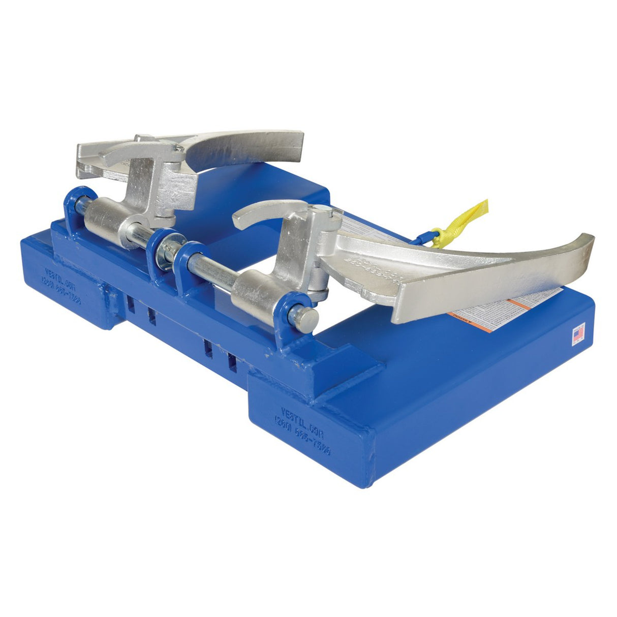 Vestil DGS & DGD Drum Grippers | Forklift Knuckle-Grip Drum Lifter, Single & Double Drum, Auto-Release, 800–2,000 lb