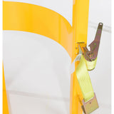 Vestil DRUM-LUG Overhead Drum Lifter — Crane & Forklift Dual-Mode Steel Drum Saddle, 1,000 lb Capacity, 30/55-Gallon