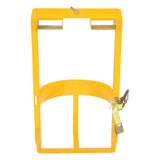 Vestil DRUM-LUG Overhead Drum Lifter — Crane & Forklift Dual-Mode Steel Drum Saddle, 1,000 lb Capacity, 30/55-Gallon