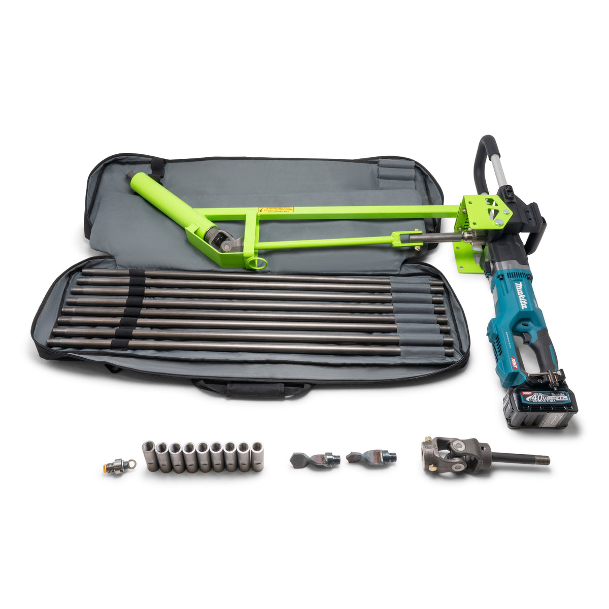 MiniTrencher SiBore SB215e Battery-Powered Micro Boring Drill – Makita 40V MAX XGT