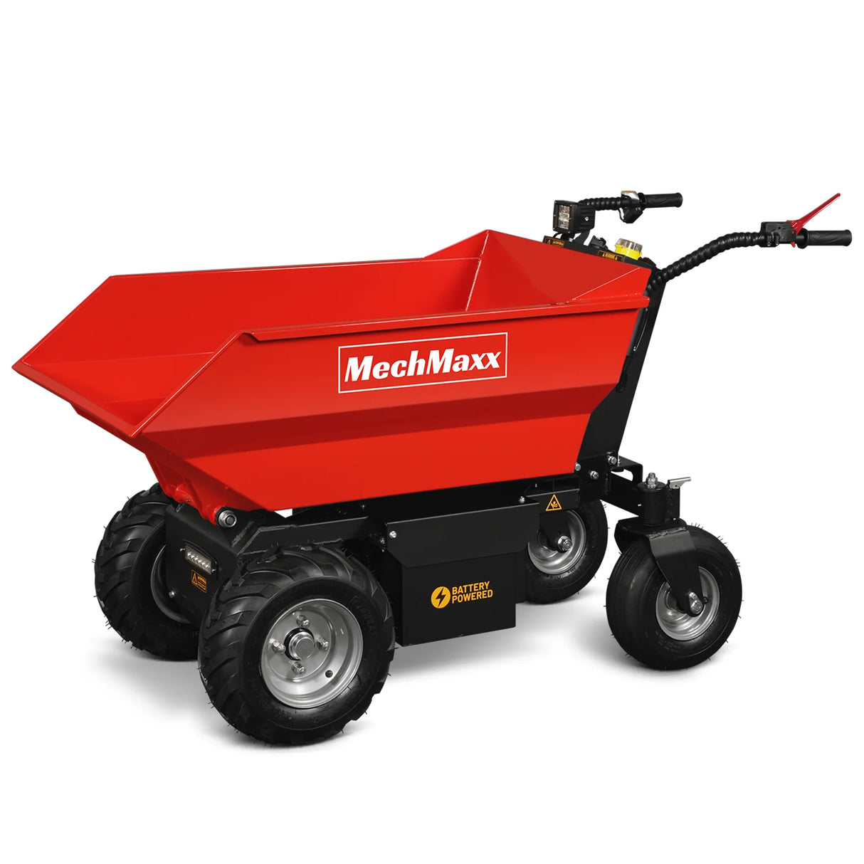 MechMaxx 1100lb 48V Battery Hydraulic Tipping Dump Cart, 1000W, EH50