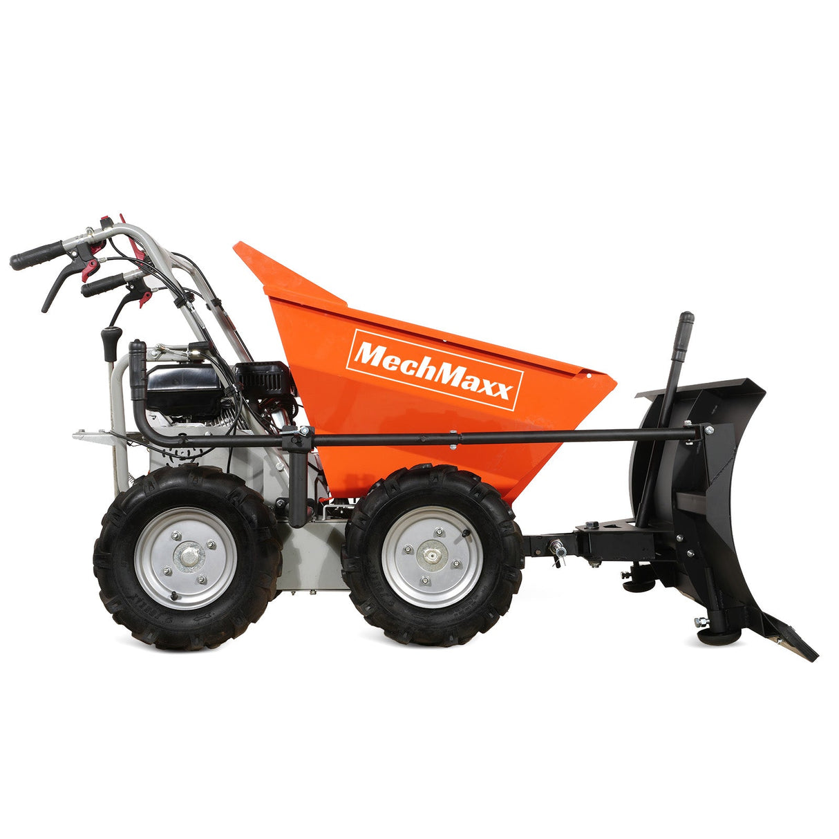 MechMaxx 660lb 7HP Gas Powered Wheelbarrow Cart, Snow Shovel, T30