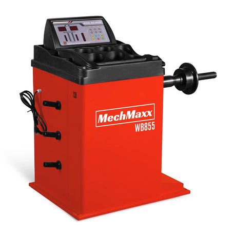 MechMaxx 10-24" Rim Wheel Balancer, 40mm Shaft, 5 Balancing Modes