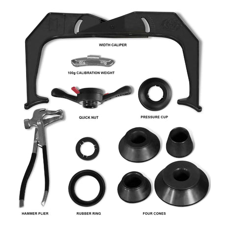MechMaxx 10-24" Rim Wheel Balancer, 40mm Shaft, 5 Balancing Modes
