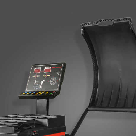 MechMaxx 10-24" Rim Wheel Balancer with Laser, LED & Foot Pedal Brake
