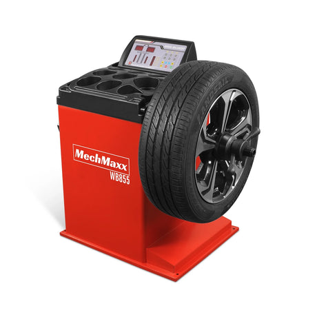 MechMaxx 10-24" Rim Wheel Balancer, 40mm Shaft, 5 Balancing Modes