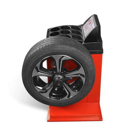 MechMaxx 10-24" Rim Wheel Balancer, 40mm Shaft, 5 Balancing Modes